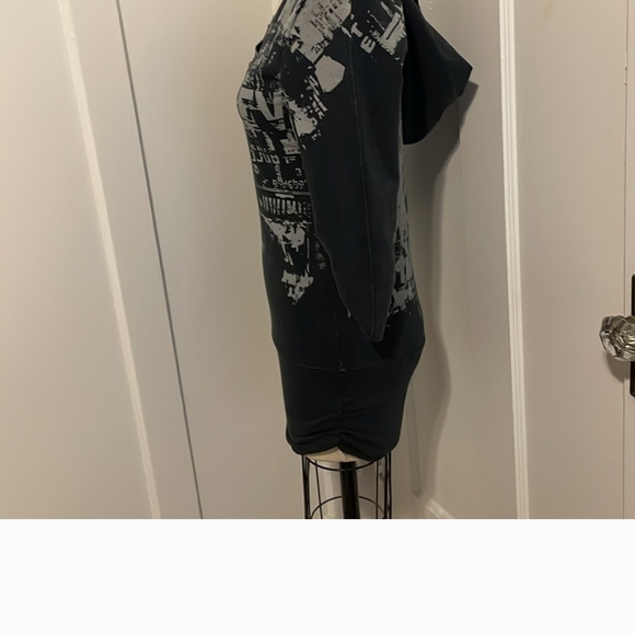 PRIMEVIL Rare HOODED ROCKER DRESS. L - Picture 4 of 8